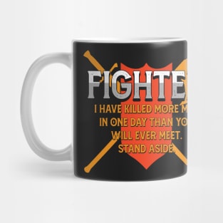 Fighter Tabletop Class Pen and Paper DnD Gift Mug